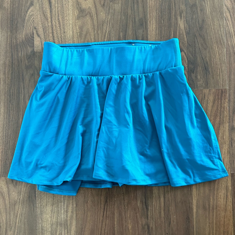 Blue skort with pockets